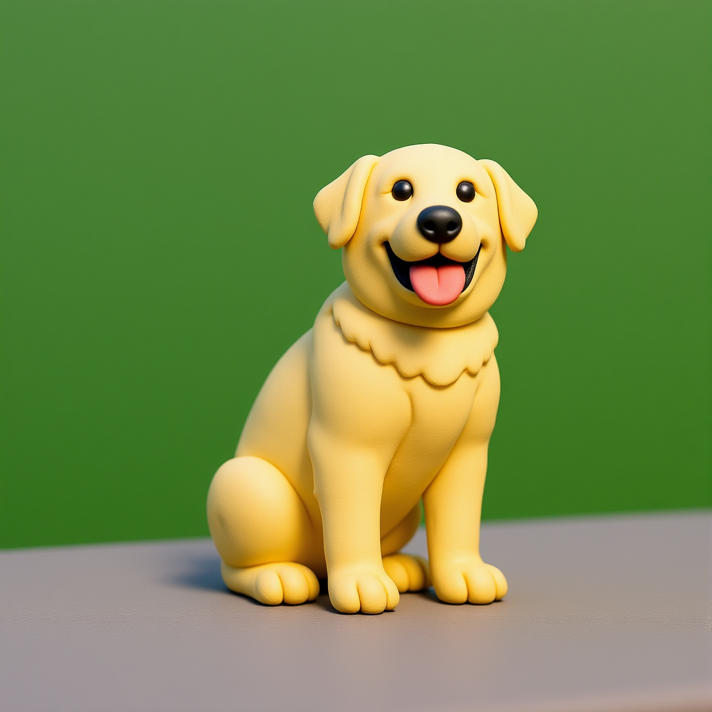 Gyurma stílusú házikedvenc portré