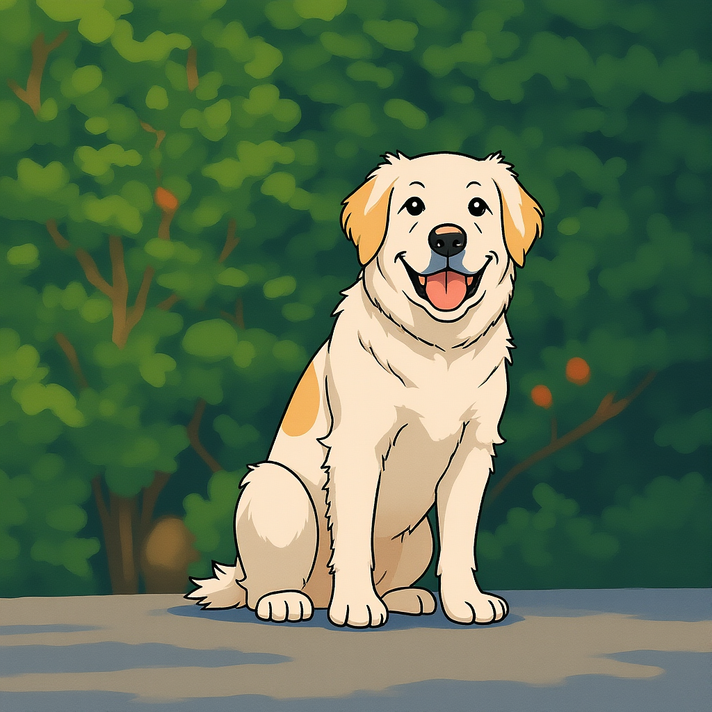 Ghibli stílusú házikedvenc portré