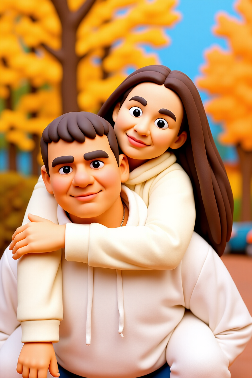 Gyurma stílusú személyes portré