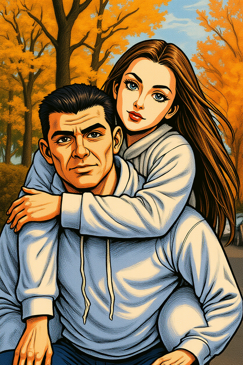 Képregény stílusú személyes portré