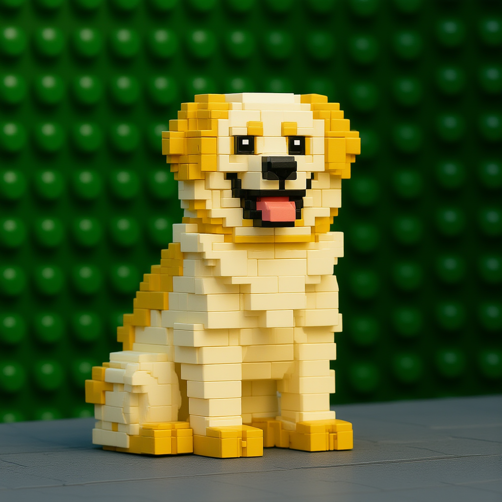 Lego stílusú házikedvenc portré