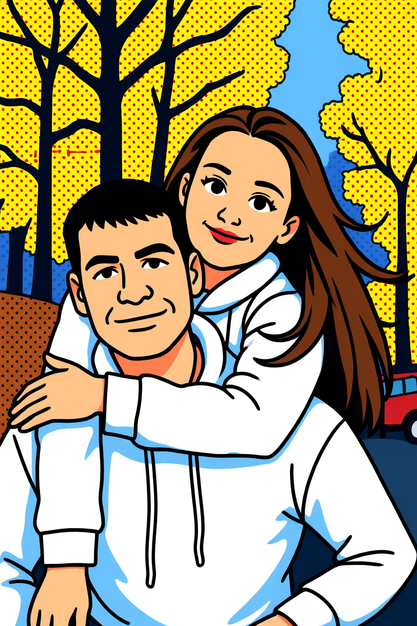 Cartoon stílusú személyes portré