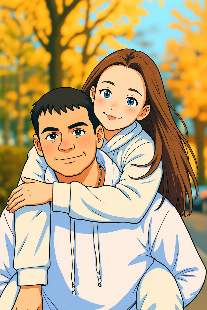 Ghibli stílusú személyes portré