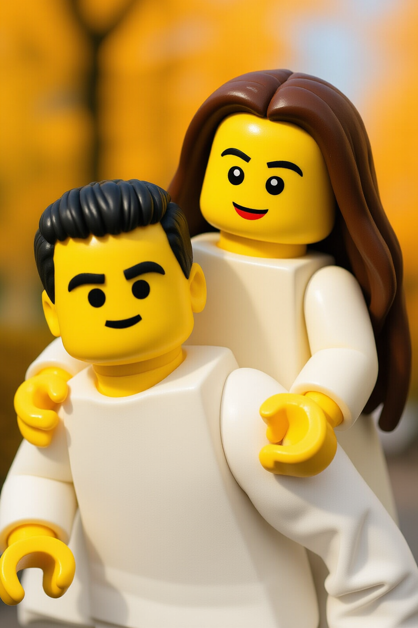 Lego stílusú személyes portré