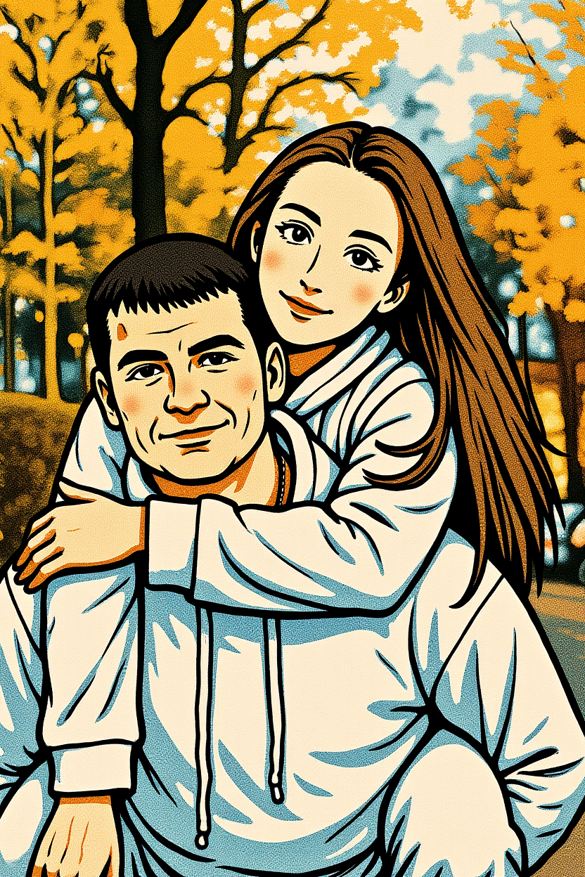 Manga képregény stílusú személyes portré